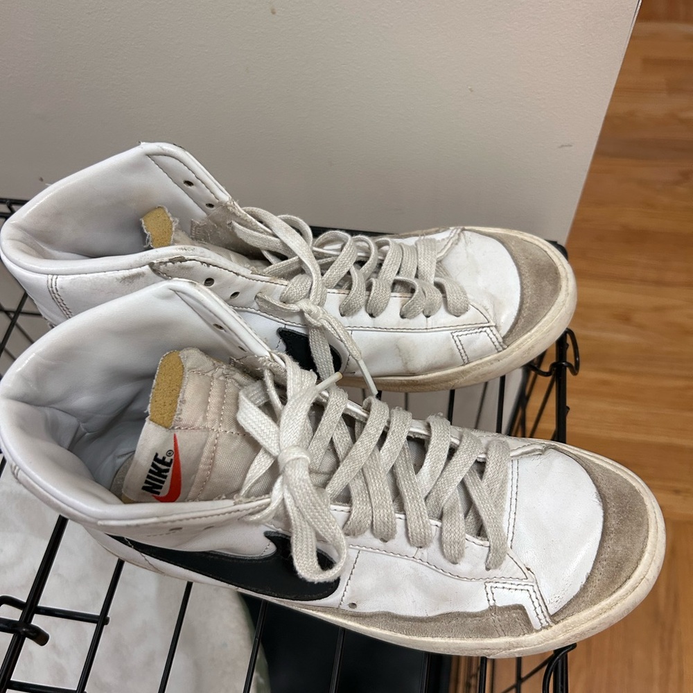 Nike White and Black Athletic Shoes